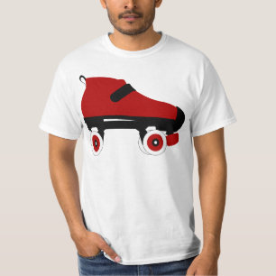 red quad roller derby skate T-Shirt