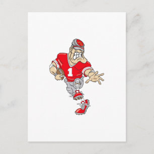Red Quarterback Postcard