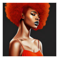 Red Queen Auburn Cute Hair Black Melanin Afro