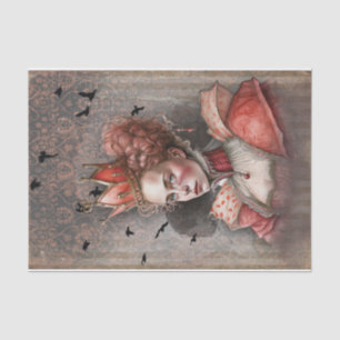 Red Queen Decoupage Paper