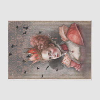 Red Queen Decoupage Paper