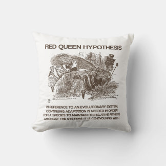 Red Queen Hypothesis Alice Red Queen Wonderland Cushion