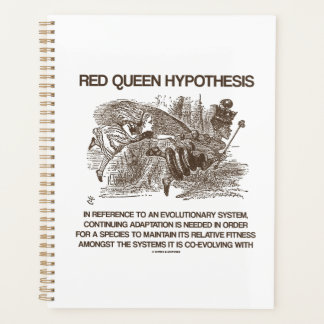 Red Queen Hypothesis Alice Red Queen Wonderland Planner