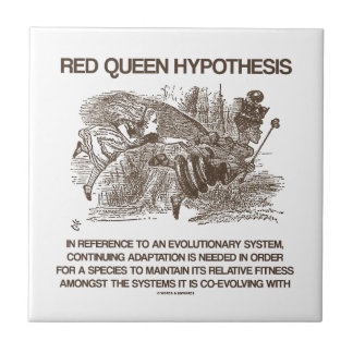 Red Queen Hypothesis (Wonderland Alice Red Queen) Tile