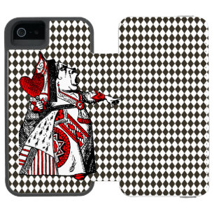 Red Queen of Hearts Alice in Wonderland  Incipio Watson™ iPhone 5 Wallet Case