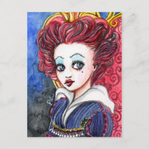 red queen postcard