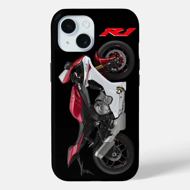 Red R1 Sportsbike Motorcycle Case-Mate iPhone Case (Back)