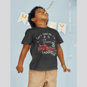 Red Race Car 3rd Birthday Boy T-Shirt