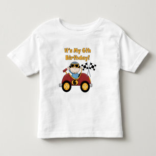 Red Race Car 6th Birthday  T-shirts and gifts