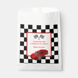 Red Race Car   Birthday Party Favour Bags
