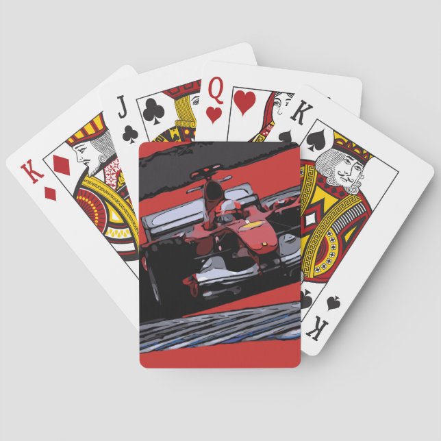 RED RACE CAR - PASSION PLAYING CARDS (Back)