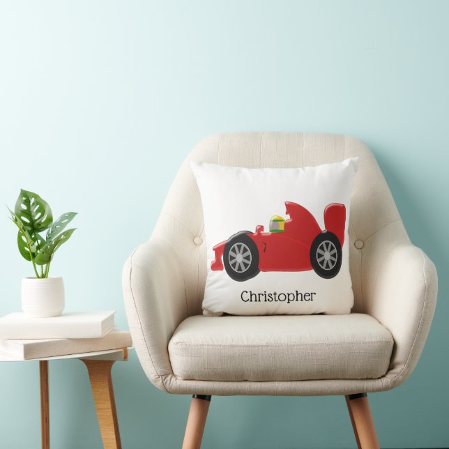 Red Racing Car Cushion (Chair)