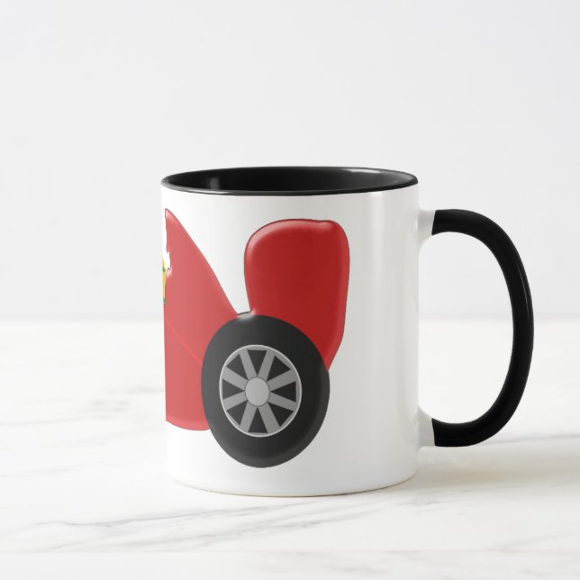 Red Racing Car Just Add Name Mug (Right)