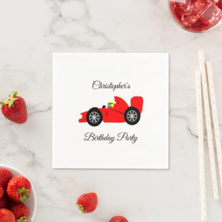 Red Racing Car Napkin