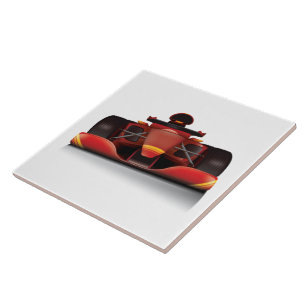 Red Racing Car Tile
