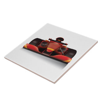 Red Racing Car Tile