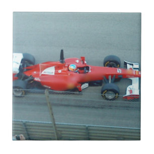 Red Racing Car Tile