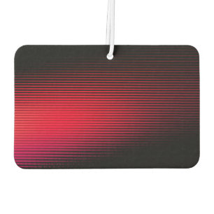 Red Racing Stripes Abstract Art Car Air Freshener
