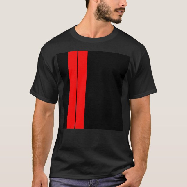 Red Racing Stripes T-Shirt (Front)