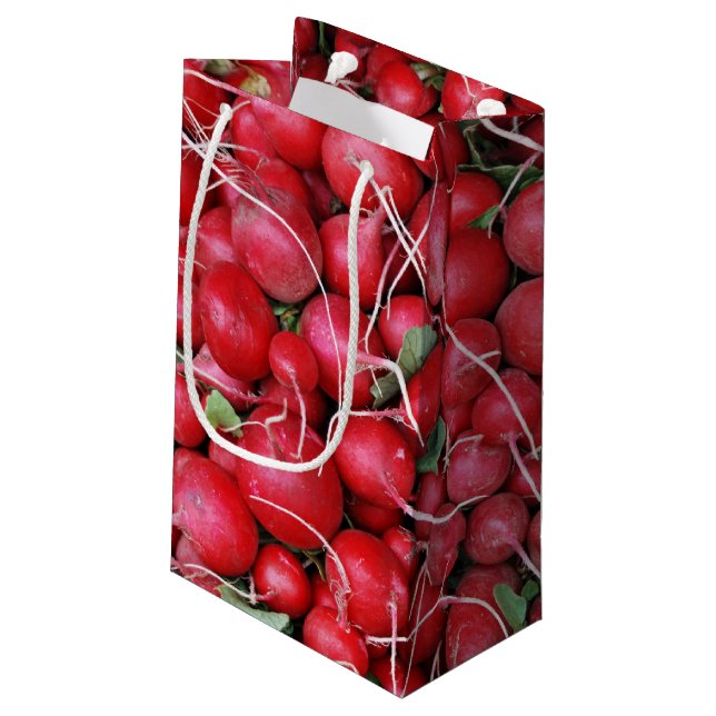 Red Radishes Small Gift Bag (Back Angled)