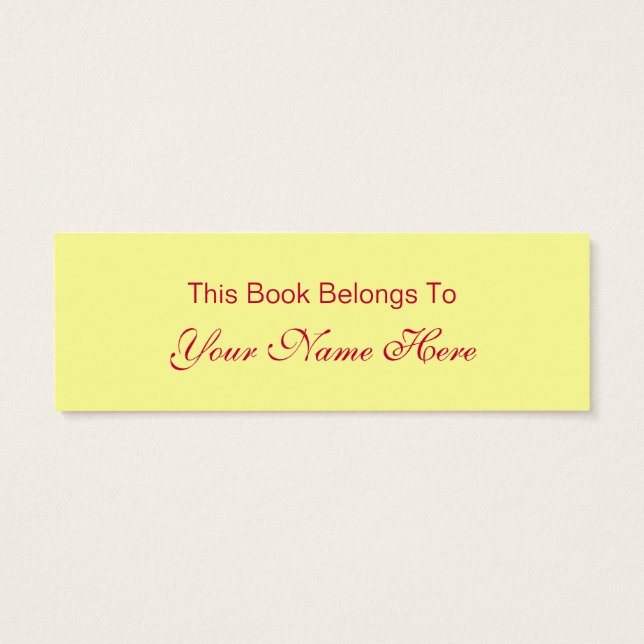 red rainbow bookmark (Back)