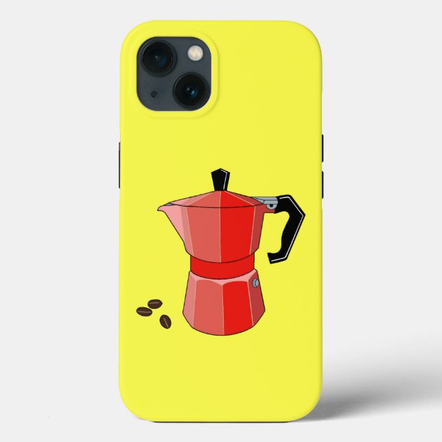 Red Rainbow Espresso Case-Mate iPhone Case (Back)