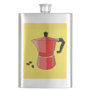 Red Rainbow Espresso Hip Flask