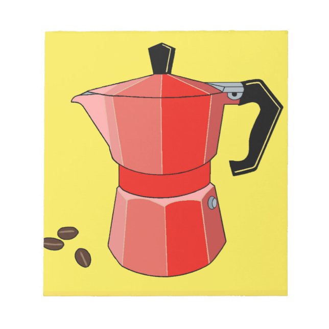 Red Rainbow Espresso Notepad (Front)