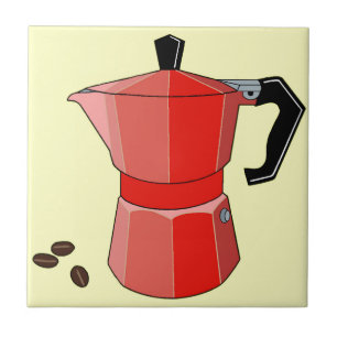 Red Rainbow Espresso Tile