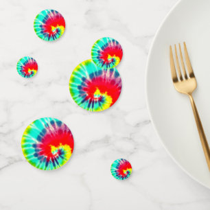 Red Rainbow Tie Dye, Confetti