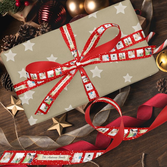 Red Random Dots Merry Little Christmas Satin Ribbon (Creator Uploaded)