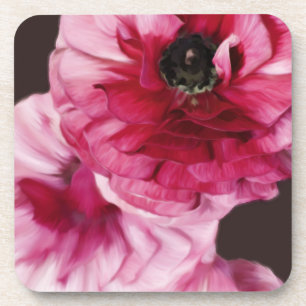 Red Ranunculus Coaster