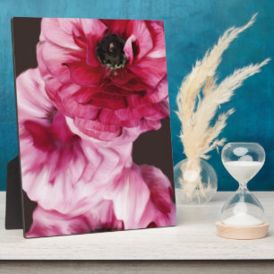 Red Ranunculus Plaque