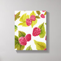 Red Raspberries Watercolor Fruit Modern