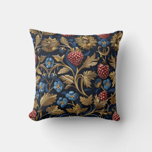 Red Raspberry & Blue Blueberry Royal Farm Style Cushion
