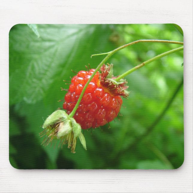 red raspberry mouse mat (Front)