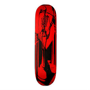 Red reaper check mate skateboard