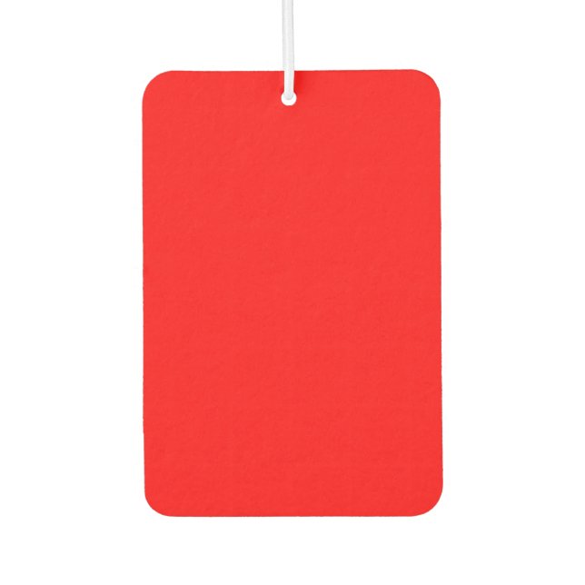 Red Rectangle Air Freshener (Front)