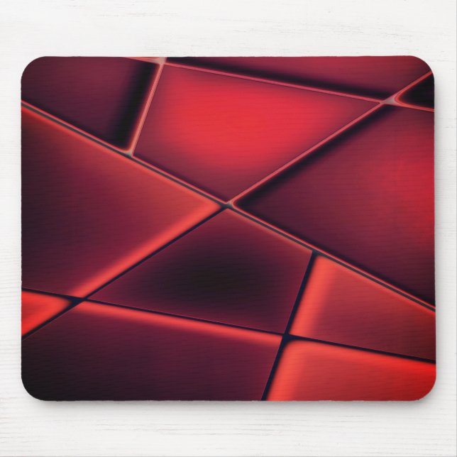 Red rectangle trapezoids with optional combination mouse mat (Front)