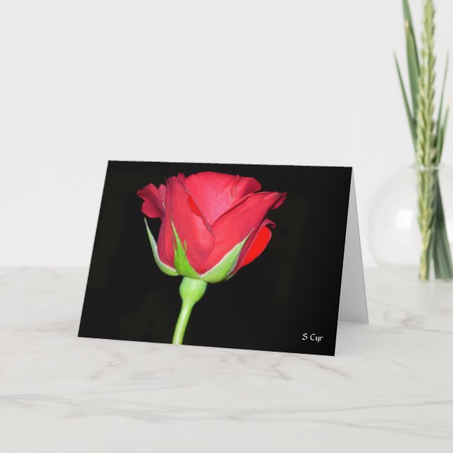 Red Red Rose Card (Front)