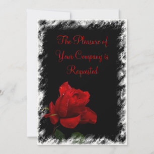 Red Red Rose Wedding Invitation