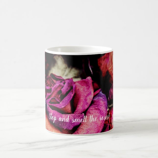 Red Red Roses Floral Coffee Mug (Center)
