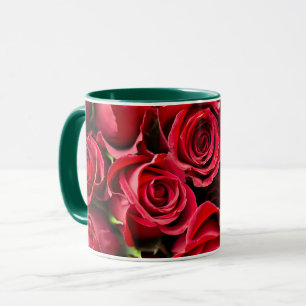 Red, red roses mug
