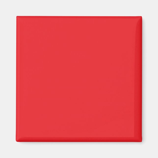 Red-red, simply red colour magnet (Front)