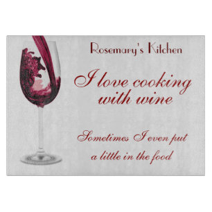 Red Red Wine Cutting Board