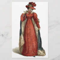 Red Regency Lady