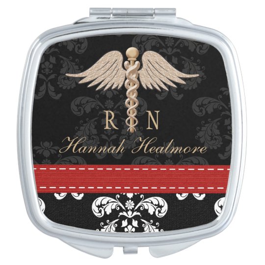 RED REGISTERED NURSE RN CADUCEUS VANITY MIRROR | Zazzle.co.uk
Red Nursing Caduceus