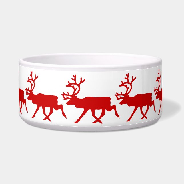 Red Reindeer / Caribou Silhouette (Front)