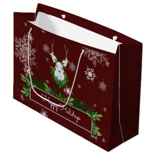 Red Reindeer Gift Bag