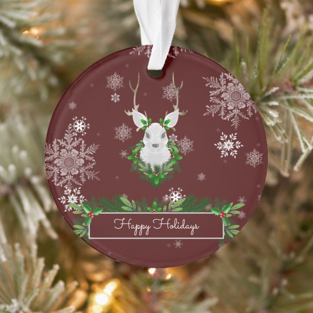 Red Reindeer Ornament (Tree)